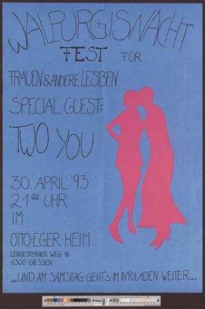 Walpurigsnacht Fest : für Frauen & andere Lesben
