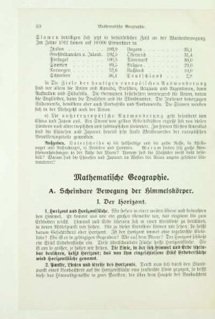 Mathematische Geographie