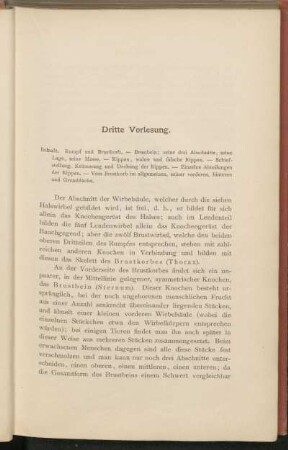 Dritte Vorlesung