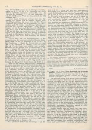 512-514 [Rezension] Bertram, Georg, Neues Testament und historische Methode