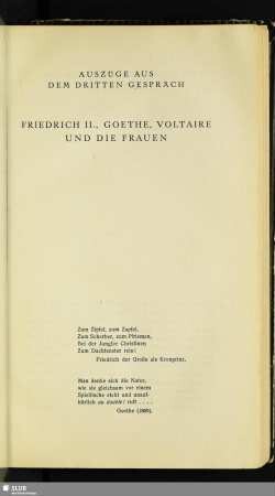 Auszüge Aus Dem Dritten Gespräch