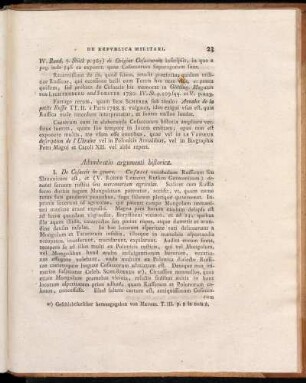 Adumbratio argumenti historica
