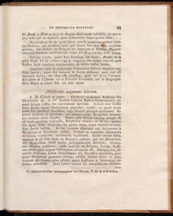 Adumbratio argumenti historica
