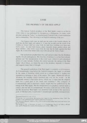 LVIII The Prophecy Of The Red Apple