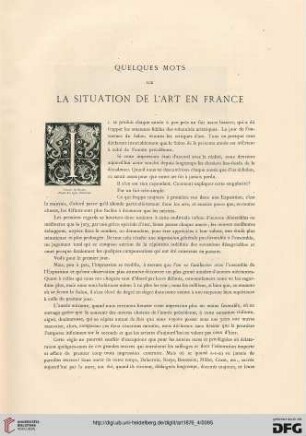 2: Quelques mots sur la situation de l'art en France, [1]