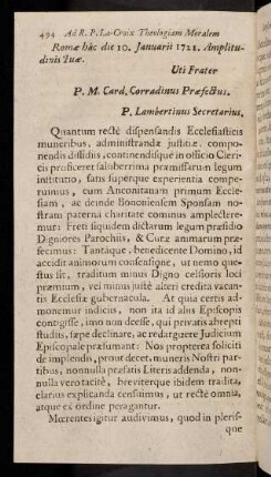 494-505, Quantum recte dispensandis ...