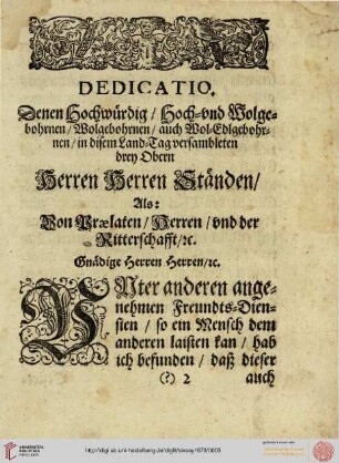 Dedicatio