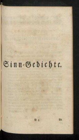 Sinn-Gedichte