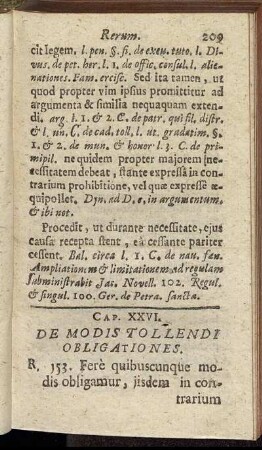 Cap. XXVI. De Modis Tollendi Obligationes.