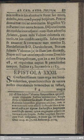 Epistola XXXII