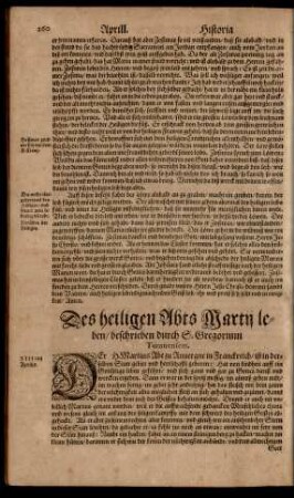 Des heiligen Abts Martii leben/ ...