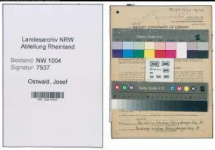 Entnazifizierung Josef Ostwald , geb. 06.03.1912 (Drucker)