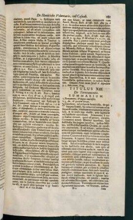 281-304, Titulus XIII. De torneamentis - Titulus XVI. De adulteriis, & stupro