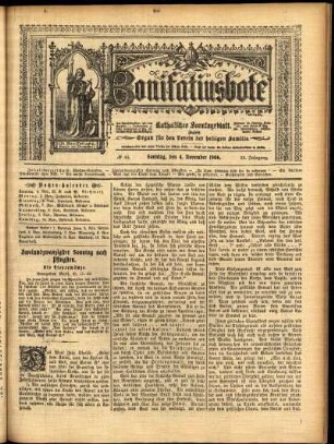Erste Ausgabe vom Sonntag, den 04. November 1906.