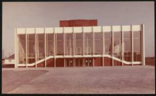 Stadttheater (später: Heinz-Hilpert-Theater), Lünen: Außenansicht Eingangsseite Westen
