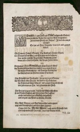 Gemüth und Leib und Glück ...