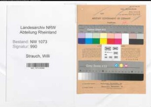 Entnazifizierung Willi Strauch , geb. 22.08.1907 (Hauptbrandmeister)