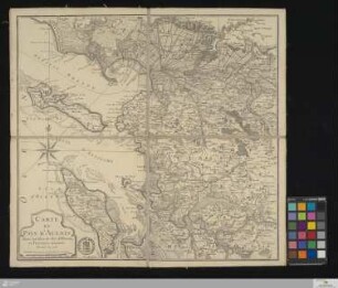 Carte Du Pays D'Aulnis : Avec les Isles de Ré, d'Oleron, et provinces voisines : dressée en 1756