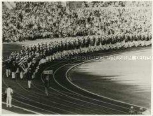 Eröffnungsfeier der Olympischen Spiele in Rom. Einmarsch der amerikanischen Mannschaft.