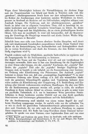 Der Begriff des Typus und des Typischen