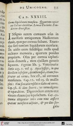 Cap. XXXIII. De Mensuris corneis