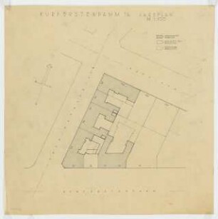 Geschäfts- und Bürohaus Kurfürstendamm 16, Berlin-Charlottenburg: Lageplan 1:500