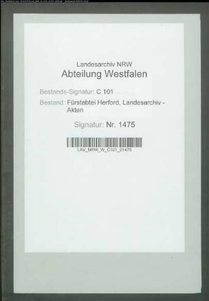 Anberaumung der Wahl einer Koadjutorin durch die Dechantin Walpurge Magdalene und die Kanonisse Sabina