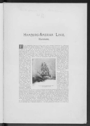 Hamburg-Amerika Linie, Hamburg.