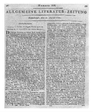 [Sammelrezension zweier Predigtbücher von J. L. Ewald] Rezensiert werden: 1. Ewald, Johann Ludwig: Jesus der Mensch und für die Menschen : sechs Predigten. - Lemgo : Meyer, 1790. - (Predigten über die wichtigsten und eigenthümlichsten Lehren des Christenthums / von J. L. Ewald ; Heft 5) 2. Ewald, Johann Ludwig: Ueber die Erwartungen der Christen in jener Welt : sechs Predigten. - Lemgo : Meyer, 1791. - (Predigten über die wichtigsten und eigenthümlichsten Lehren des Christenthums / von J. L. Ewald ; Heft 12)