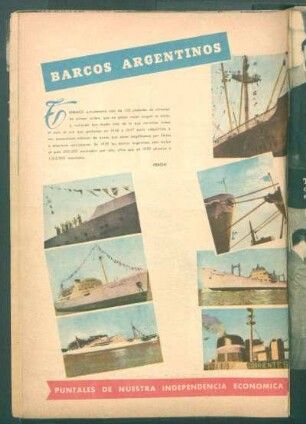 Barcos argentinos : Puntales de nuestra independencia económica