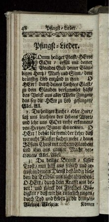 Pfingst-Lieder