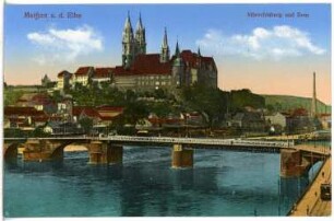 Meißen. Burgberg, Elbbrücke