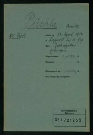 Puchta, Arnulf * 17.04.1914