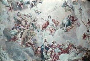 Intercessio des heiligen Karl Borromäus vor der Heiligen Dreifaltigkeit