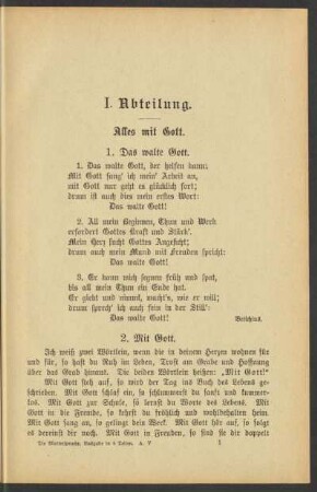 Alles mit Gott