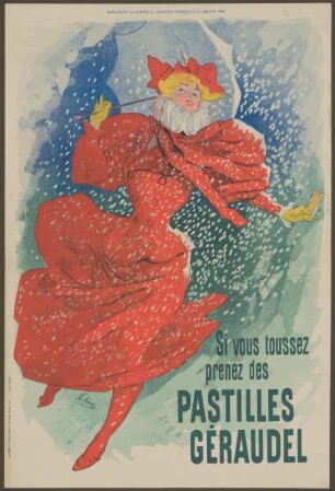 Pastilles Géraudel (Frau mit Regenschirm)