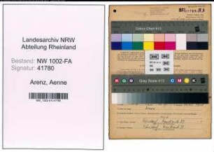 Entnazifizierung Aenne Arenz, geb. 07.02.1913 (Kauffrau)