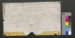 Josef Kaupffer, Metzgermeister zu Freiburg, leiht von der Präsenz zu Freiburg 200 Gulden, verzinslich mit 10 Gulden.