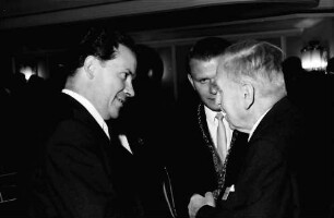 16. Tagung 1966 Mediziner: J. Euringer, Oberbürgermeister Steurer, Otto Hahn