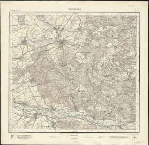 Meßtischblatt 58 = [7122] : Winnenden, 1904 : Winnenden. - 1:25000. - Stuttgart, 1904. - 1 Kt.
