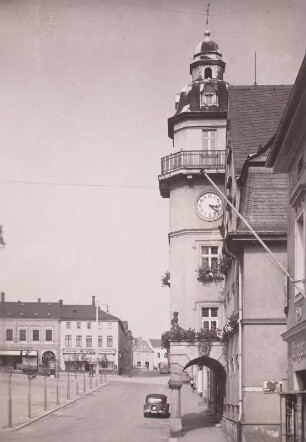 Treuen, Marktplatz : Vogtland. Treuen. Marktplatz