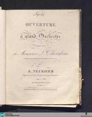 Ouverture à grand orchestre