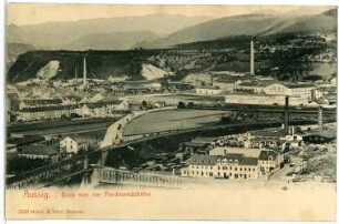 Aussig. Blick von der Ferdinandshöhe