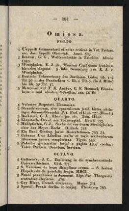 181-183, Omissa
