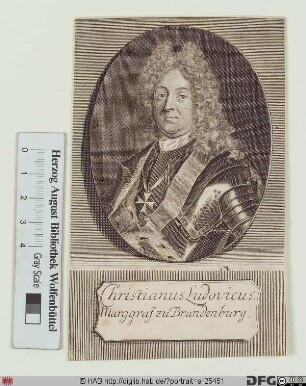 Bildnis Christian Ludwig, Markgraf von Brandenburg