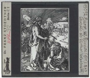 Dürer, Kleine Passion (Holzschnitt-Serie),Dürer, Noli me tangere (aus der Kleine Passion-Serie) (Holzschnitt)