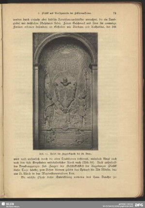 Relief der Fuggerkapelle bei St. Anna