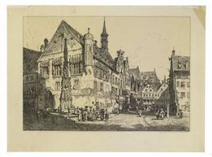 Marktplatz (Nordseite). Um 1820