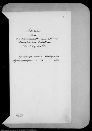 Berechtsame der Braunkohlenmutung "Leopold" bei Schellin/Pommern
