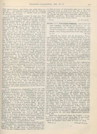 518 [Rezension] Gutjahr, F. S., Petrus Cantor Parisiensis. Sein Leben und seine Schriften. Ein Beitrag zur Literatur- und Gelehrtengeschichte des zwölften Jahrhunderts